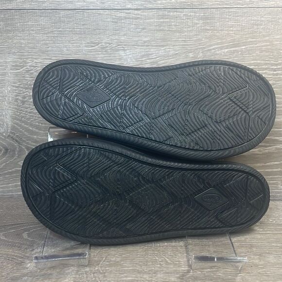 Chaco Chillos Big Boy Sz 4 Slip On Black Adjustable Strap Slides Sandals - Picture 9 of 11